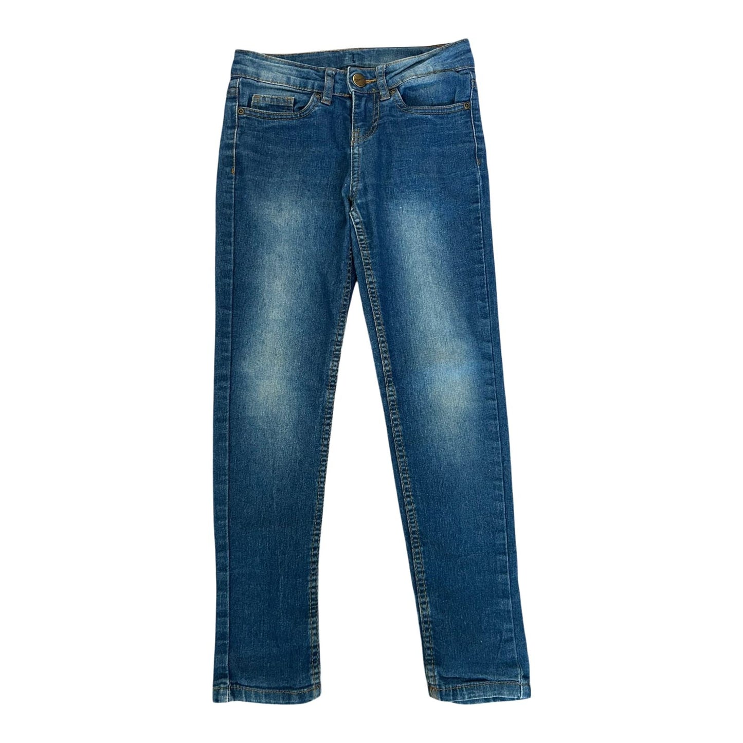YFK Jeans Jungen Hose Gr 134 Blau Skinny Stretch Denim Freizeit Modern Fit