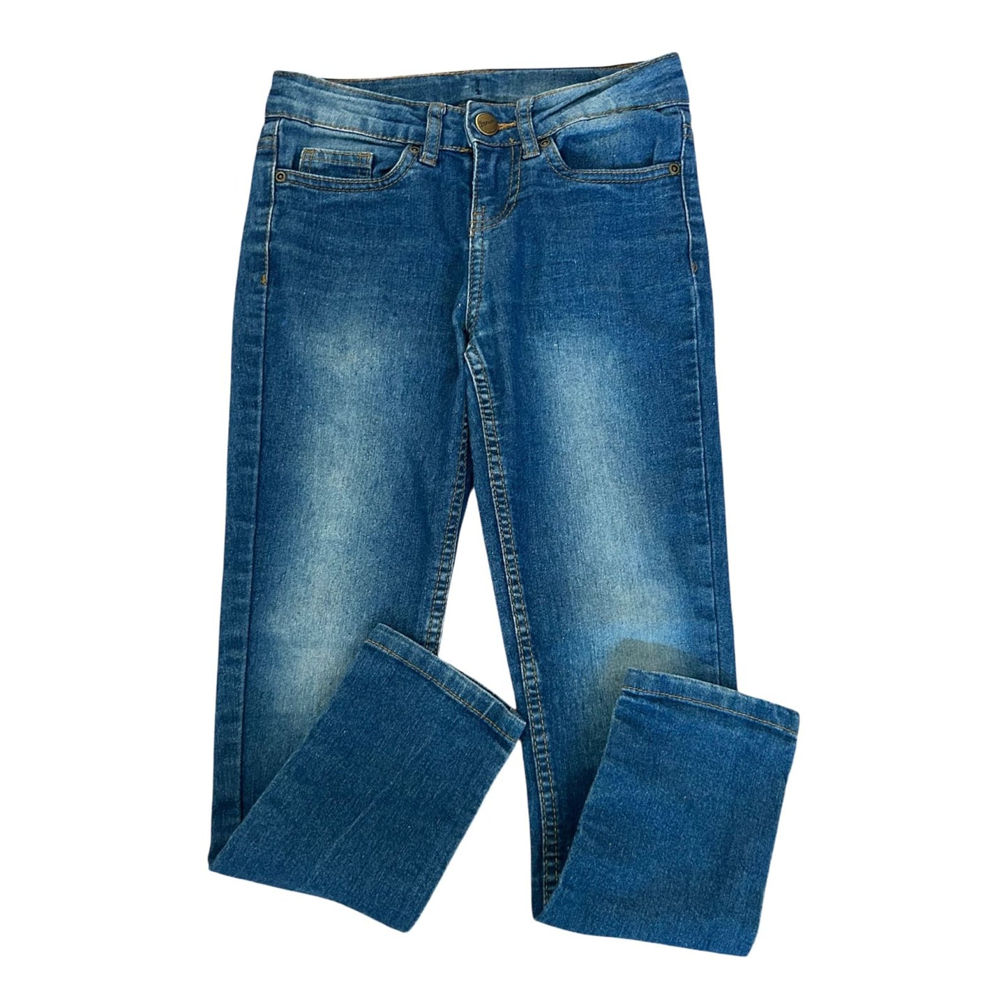 YFK Jeans Jungen Hose Gr 134 Blau Skinny Stretch Denim Freizeit Modern Fit