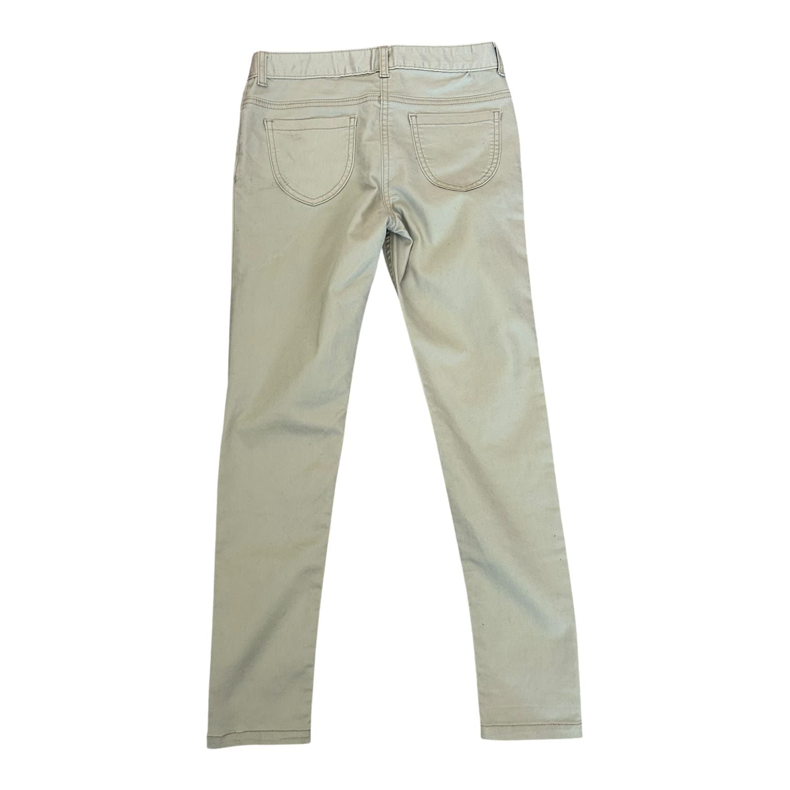 Palomino Jeans Mädchen Hose Gr 140 Beige Glitzer Skinny Stretch Modern Chic