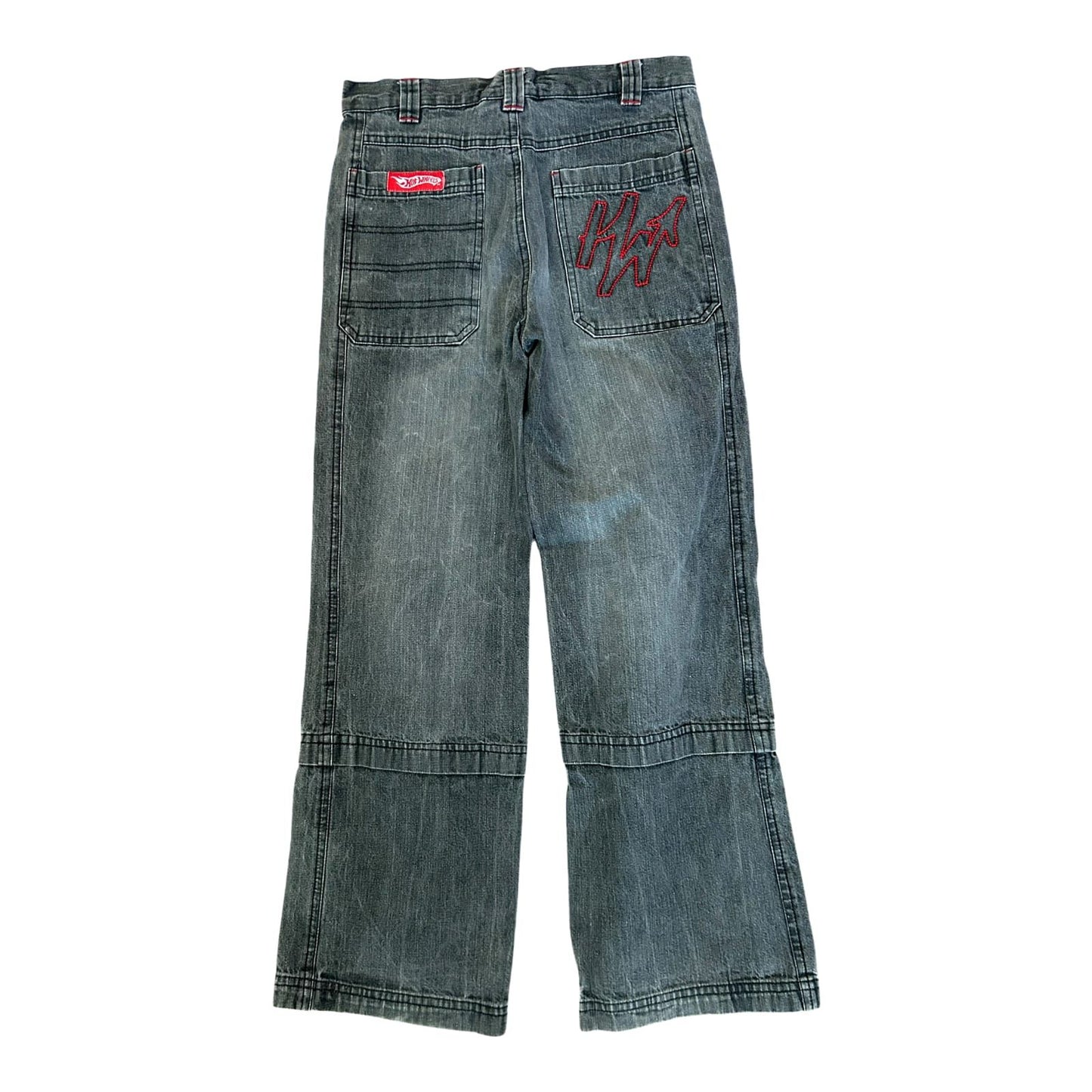 Hot Wheels Jeans Jungen Hose Gr 146 Grau Baggy Logo Streetwear Trend Cool