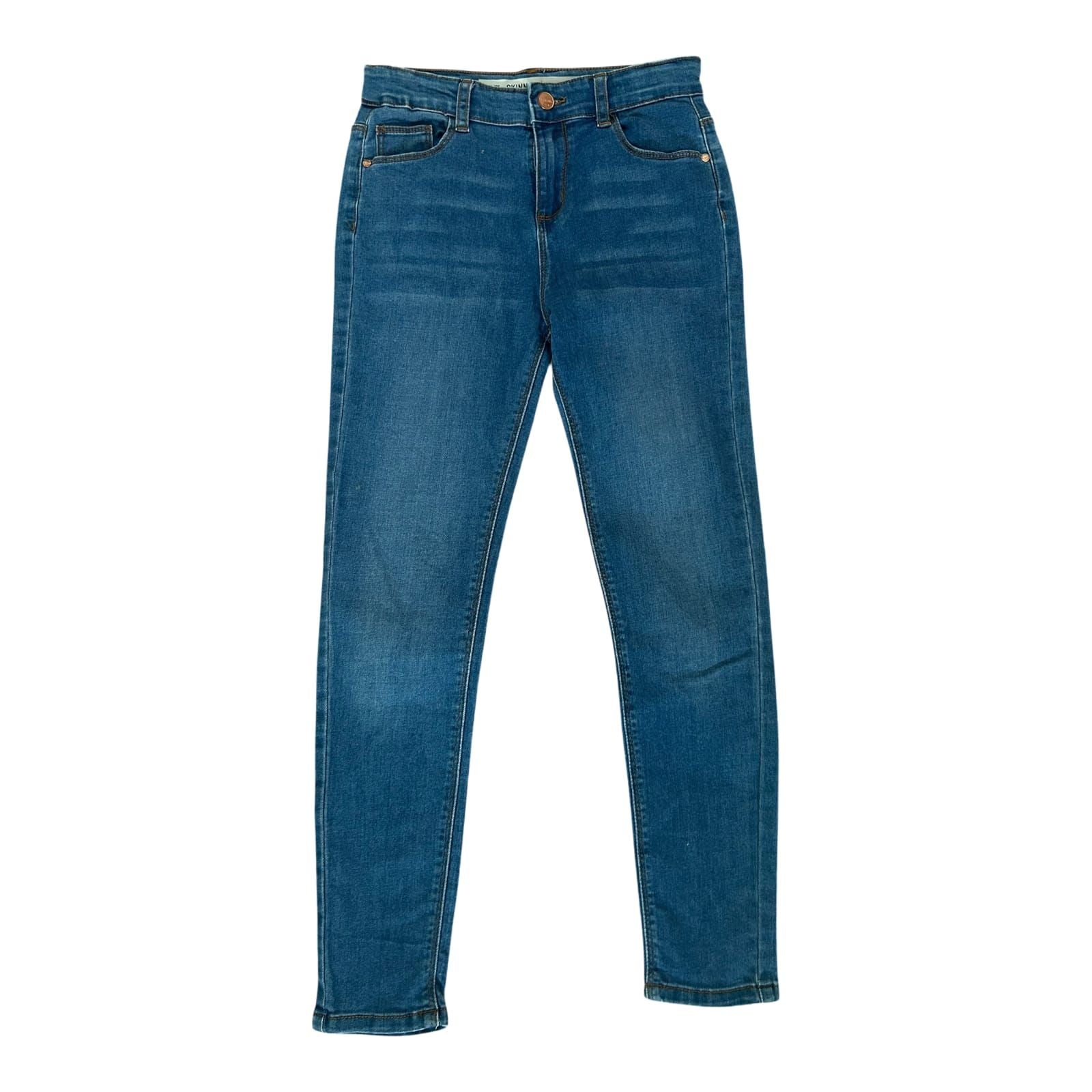 Denim Co Jeans Mädchen Hose Gr 146 Blau Skinny Stretch Klassisch Modern