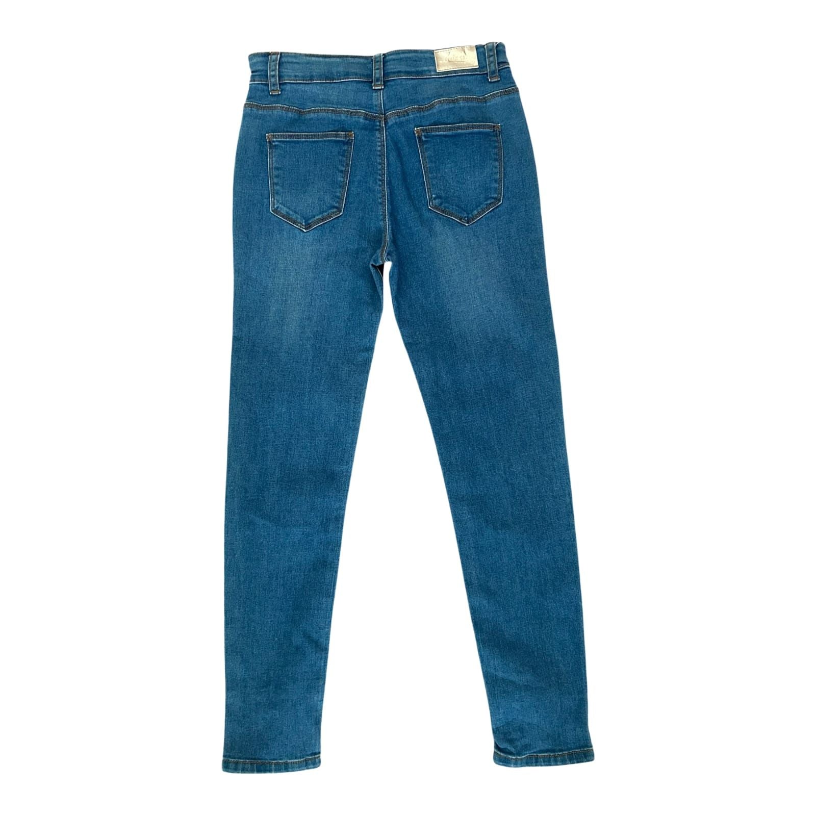 Denim Co Jeans Mädchen Hose Gr 146 Blau Skinny Stretch Klassisch Modern