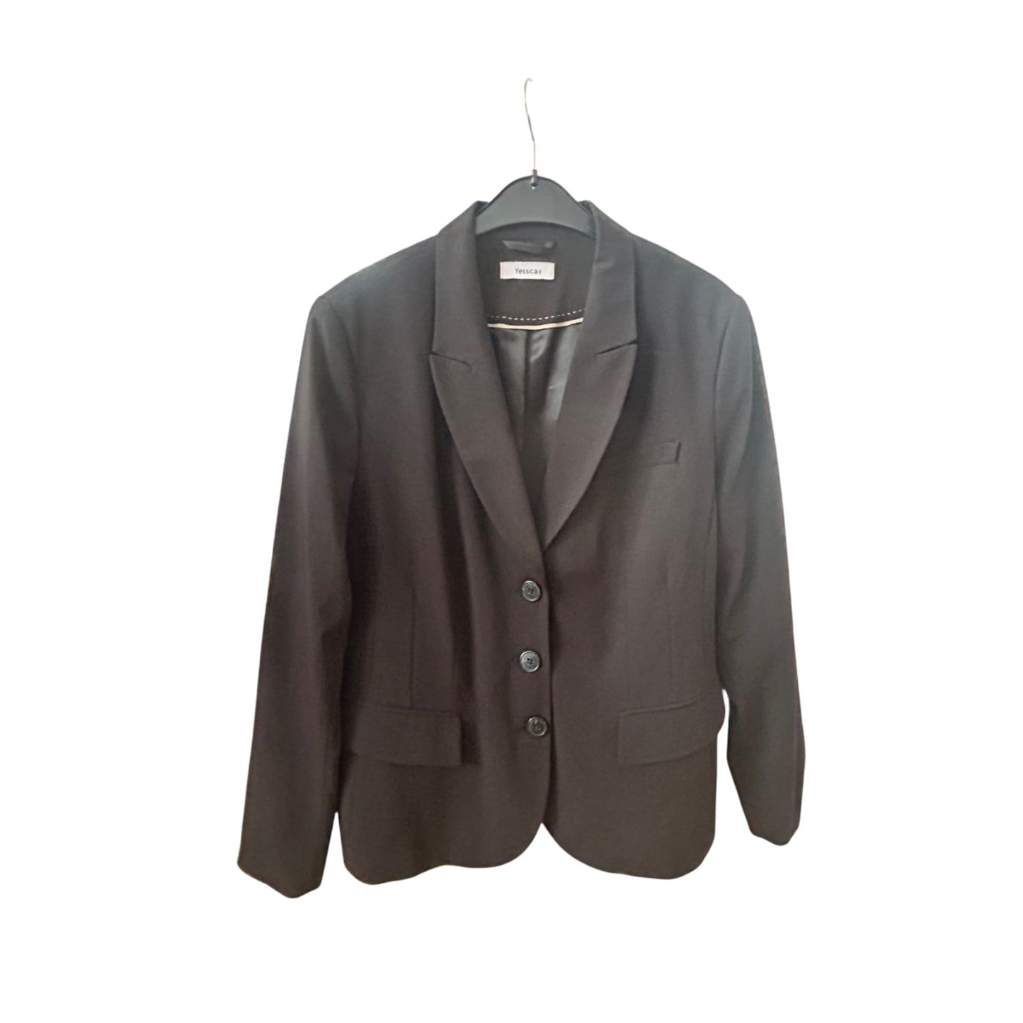 Yessica Damen Blazer Schwarz Gr. 46 – Klassisch & Elegant – Neuwertig