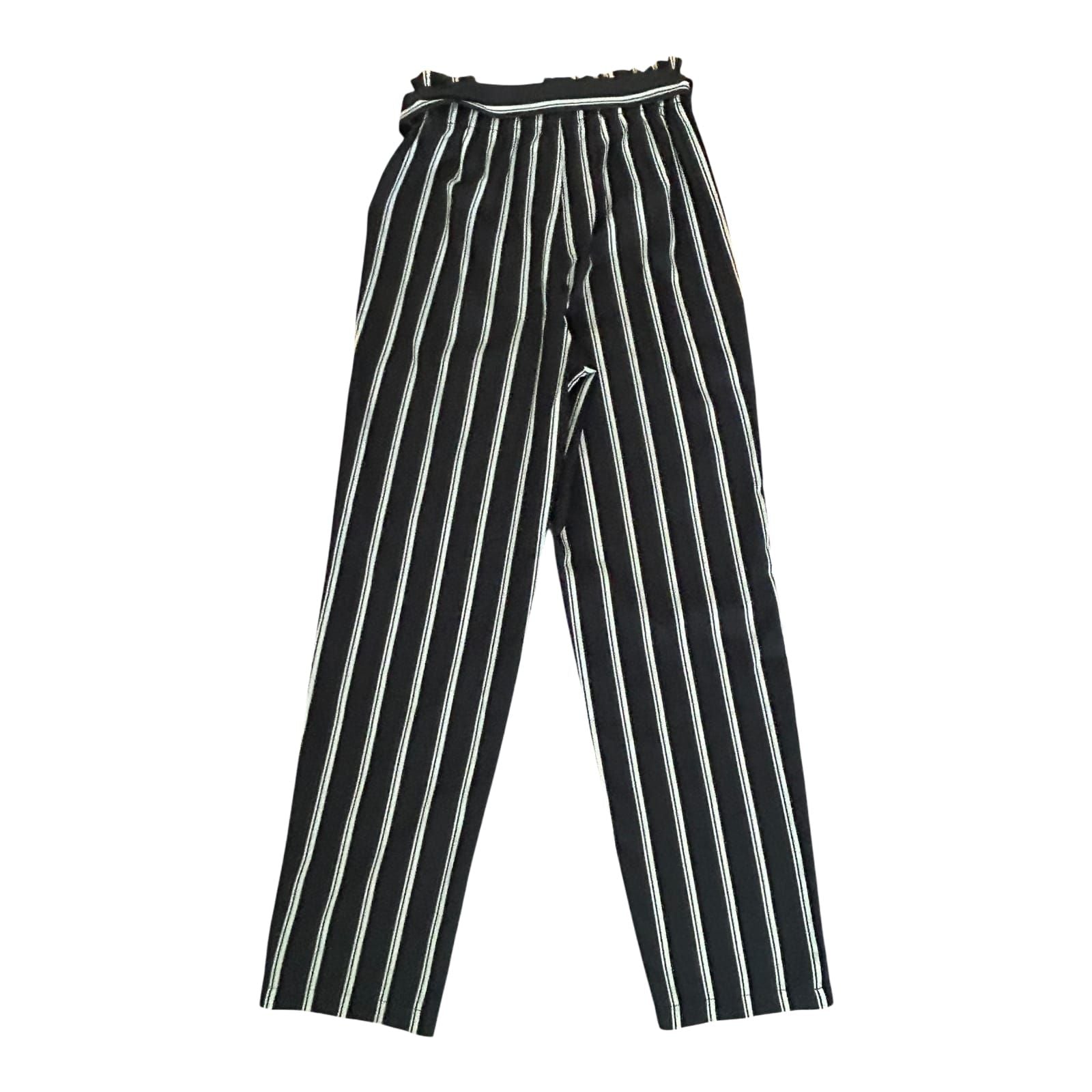 Shein Hose Mädchen Gr 152 Schwarz Weiss Gestreift Sommer Leicht Weit