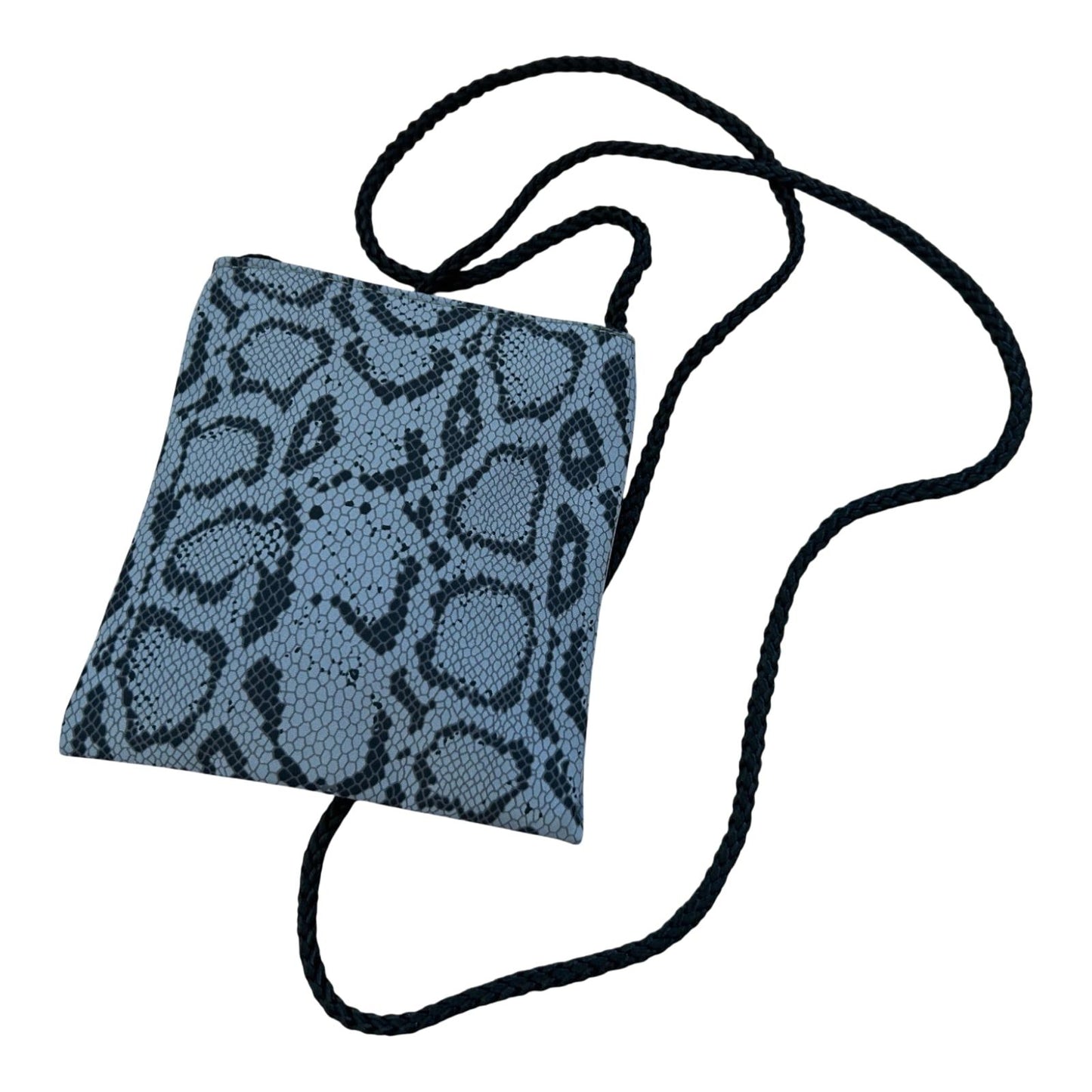 Joop Tasche Mini Crossbody Grau Schlangenmuster Reißverschluss Umhängetasche Elegant