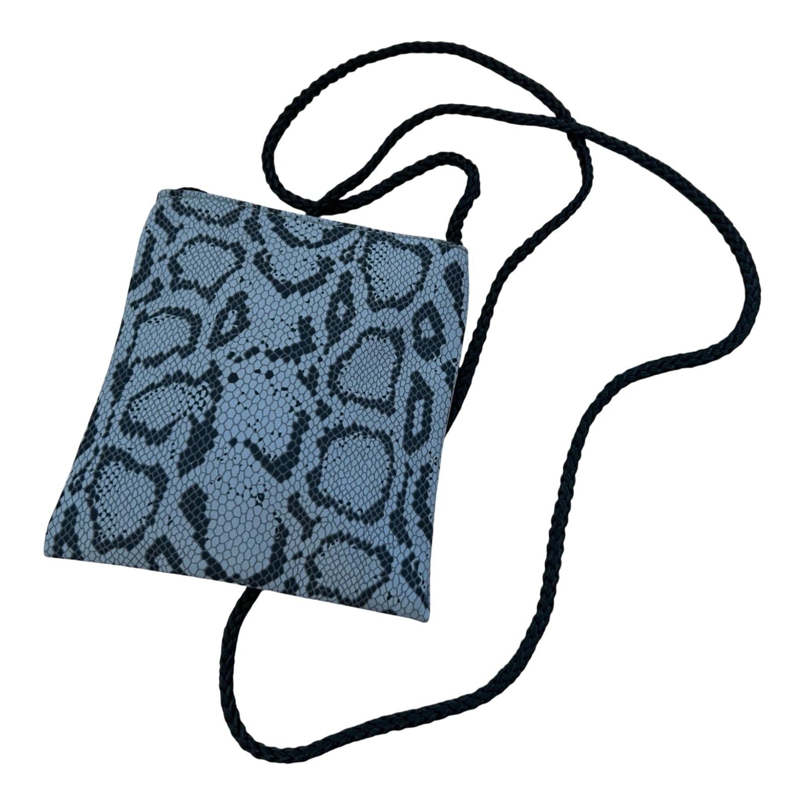 Joop Tasche Mini Crossbody Grau Schlangenmuster Reißverschluss Umhängetasche Elegant