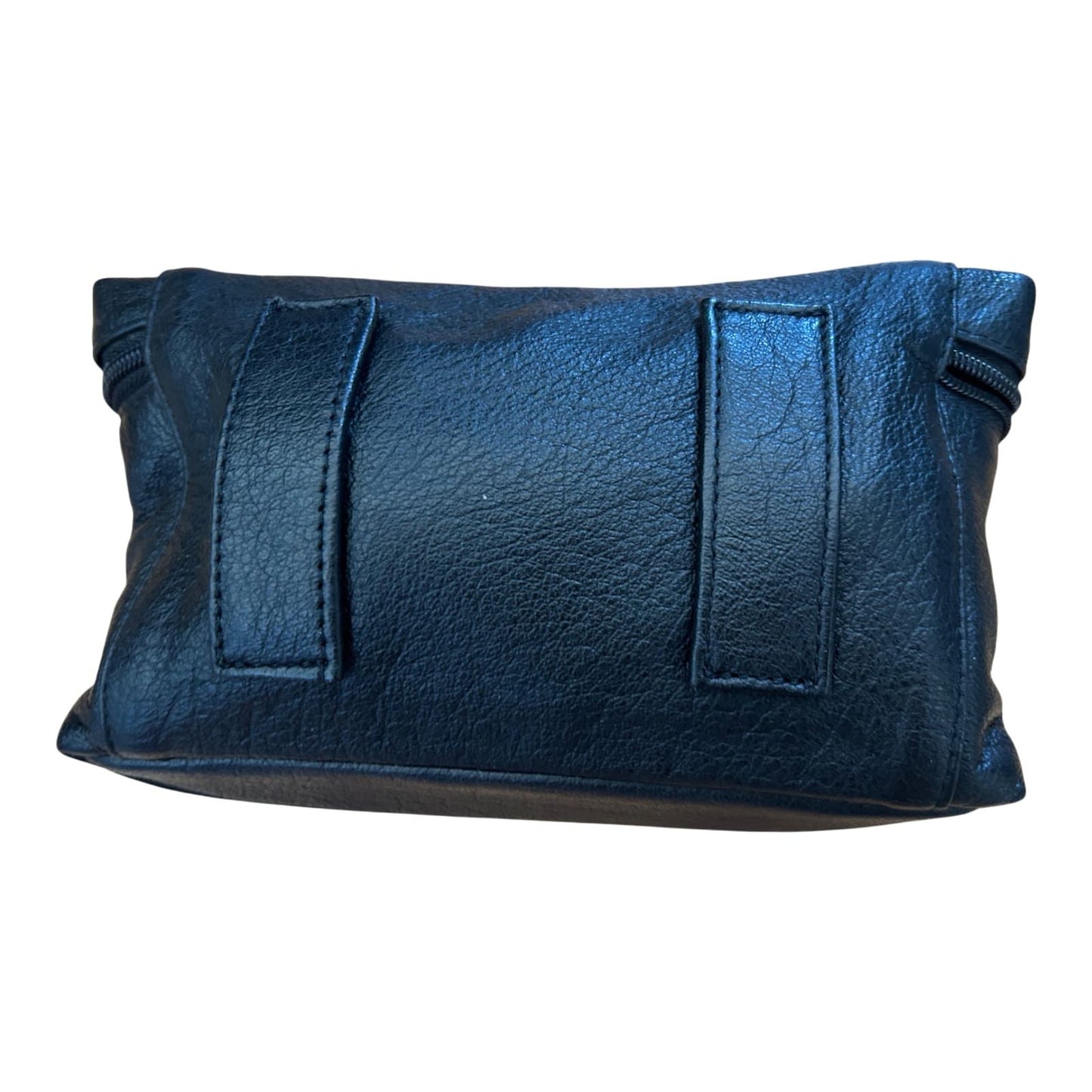 Gürteltasche Schwarz Echtleder Reißverschluss Tasche Gürtel Vintage Praktisch
