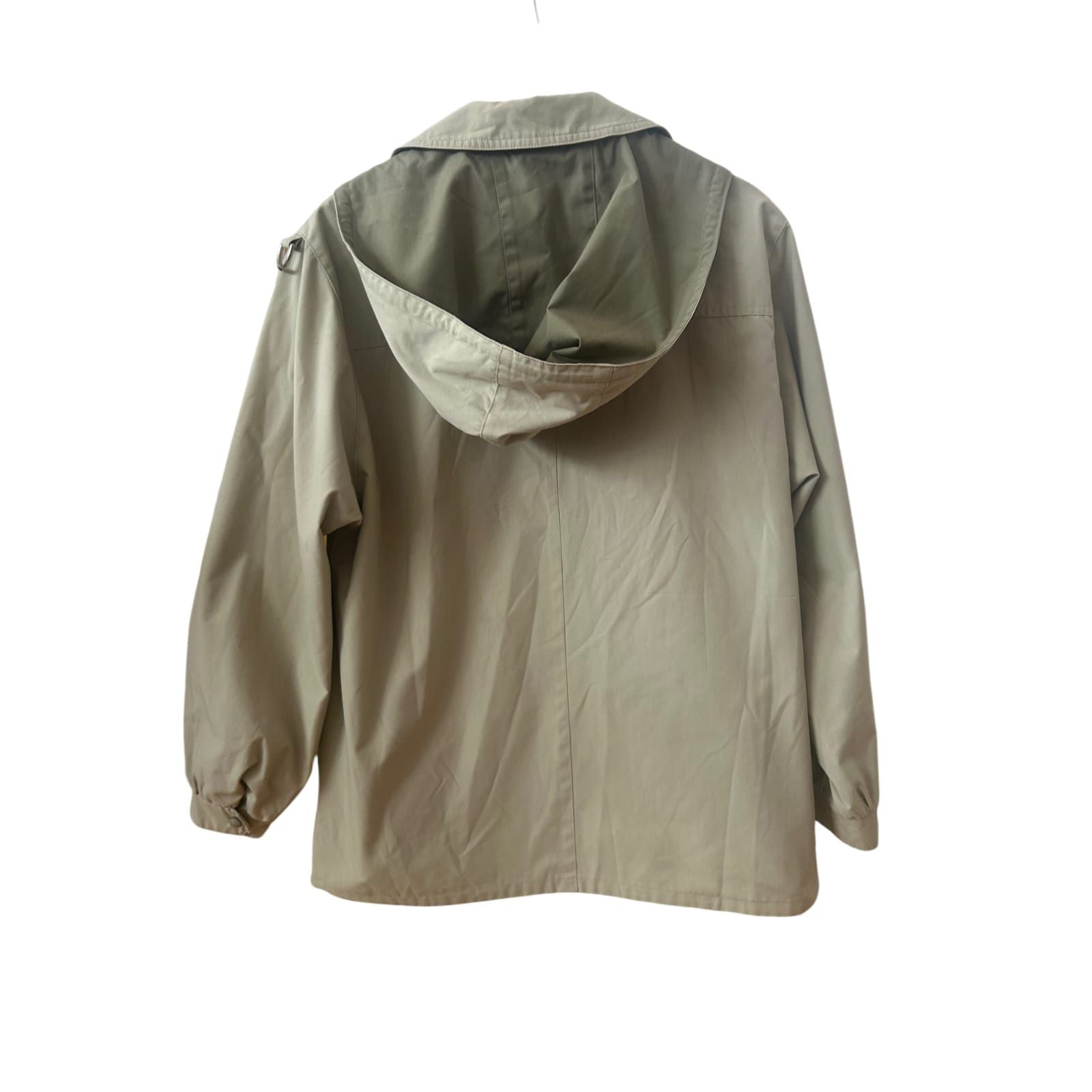 Adler Vintage Jacke Beige Damen Gr 42 Übergangsjacke Abnehmbare Kapuze