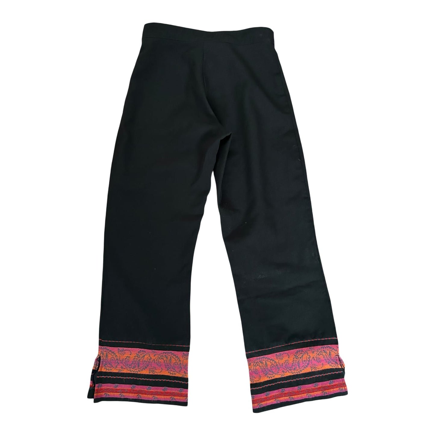 Only You Hose Mädchen Gr 164 Schwarz Sommer Muster Weit Schlitz Leicht