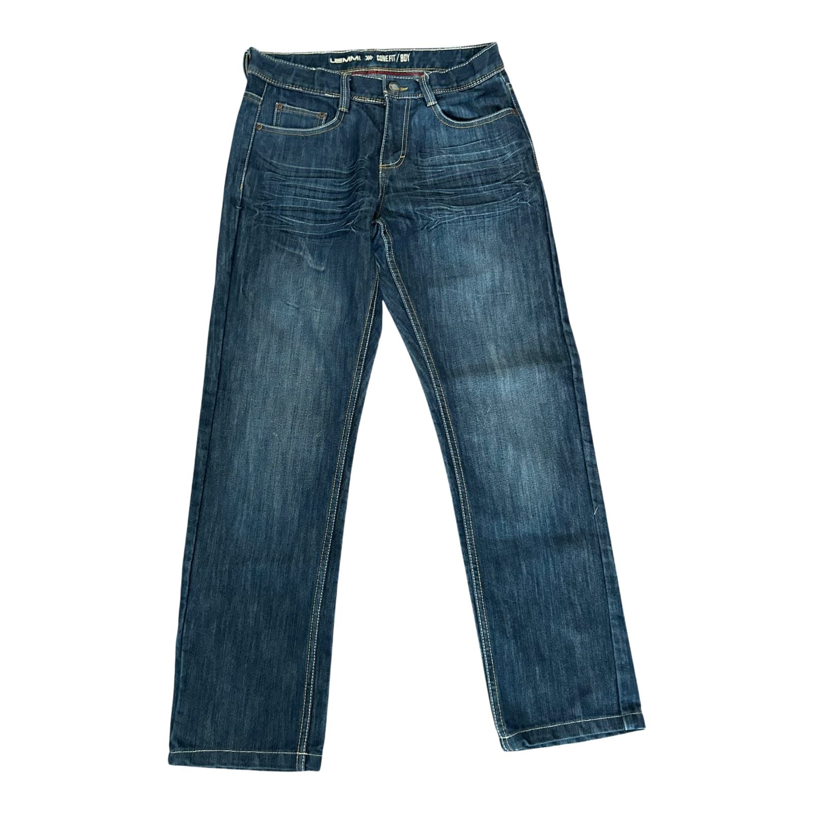 Lemmi Jungen Jeans Hose Gr 176 Slim Blau Denim Freizeit Basic Gerade Fit