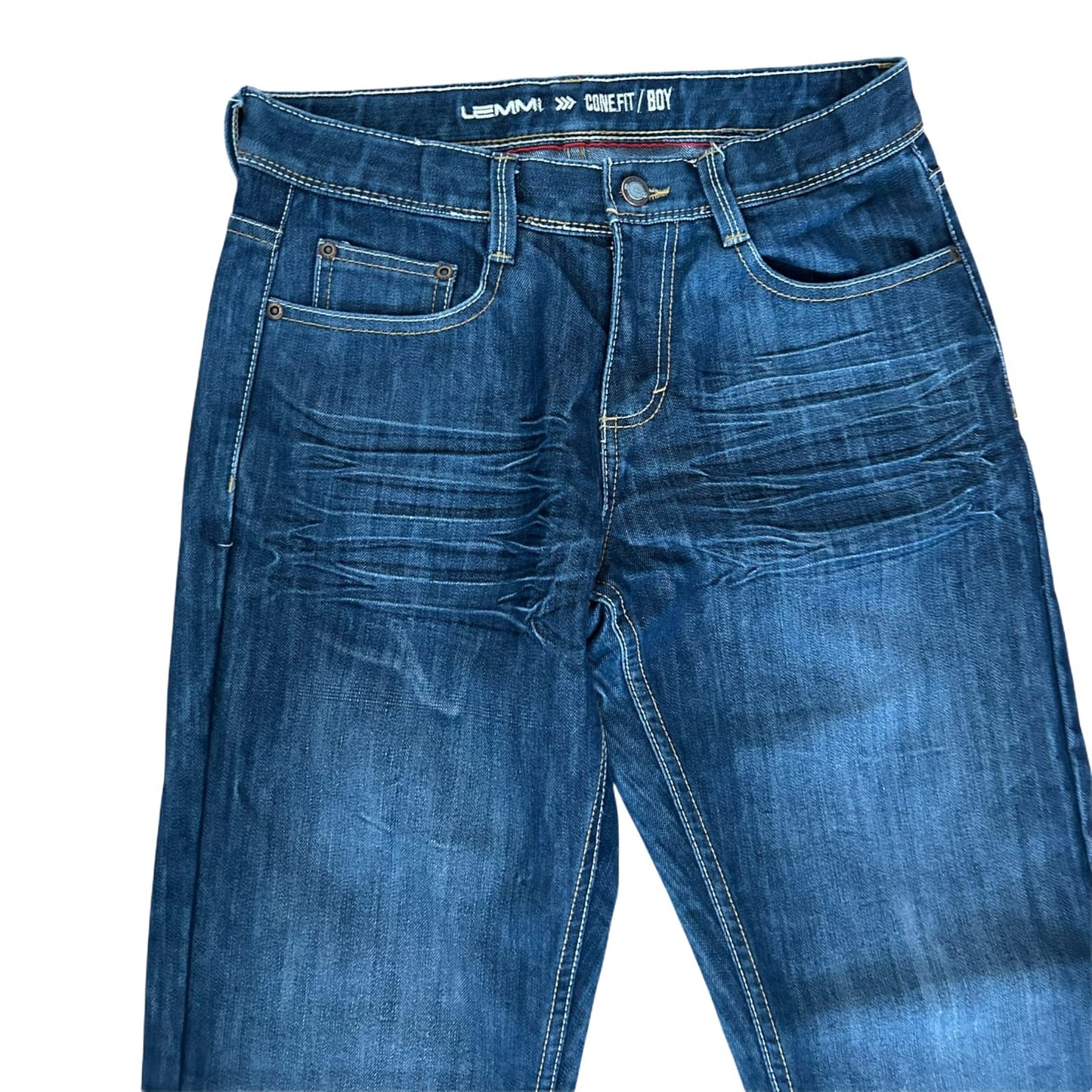 Lemmi Jungen Jeans Hose Gr 176 Slim Blau Denim Freizeit Basic Gerade Fit