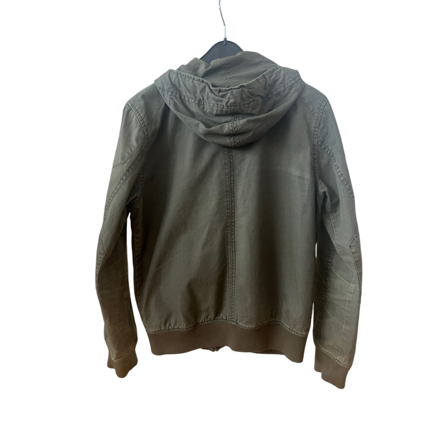 H&M Jacke Herren M Khaki Used Look Utility Style Baumwolle robust