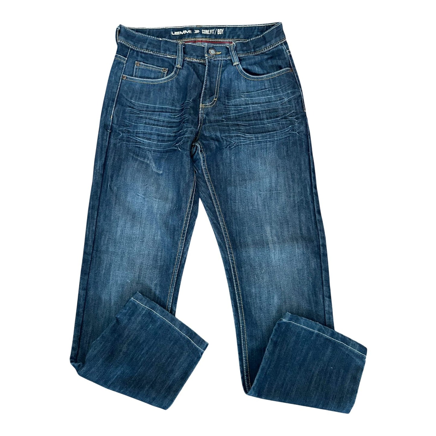 Lemmi Jungen Jeans Hose Gr 176 Slim Blau Denim Freizeit Basic Gerade Fit