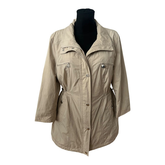 Walbusch Gore Tex Jacke Damen Gr 44 Beige Outdoor Winddicht Elegant