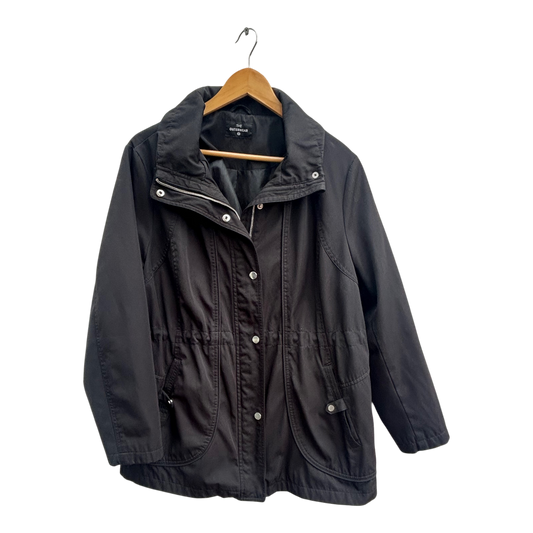 Übergangsjacke Damen Gr 50 Schwarz The Outerwear Tailliert Sportlich Jacke Elegant