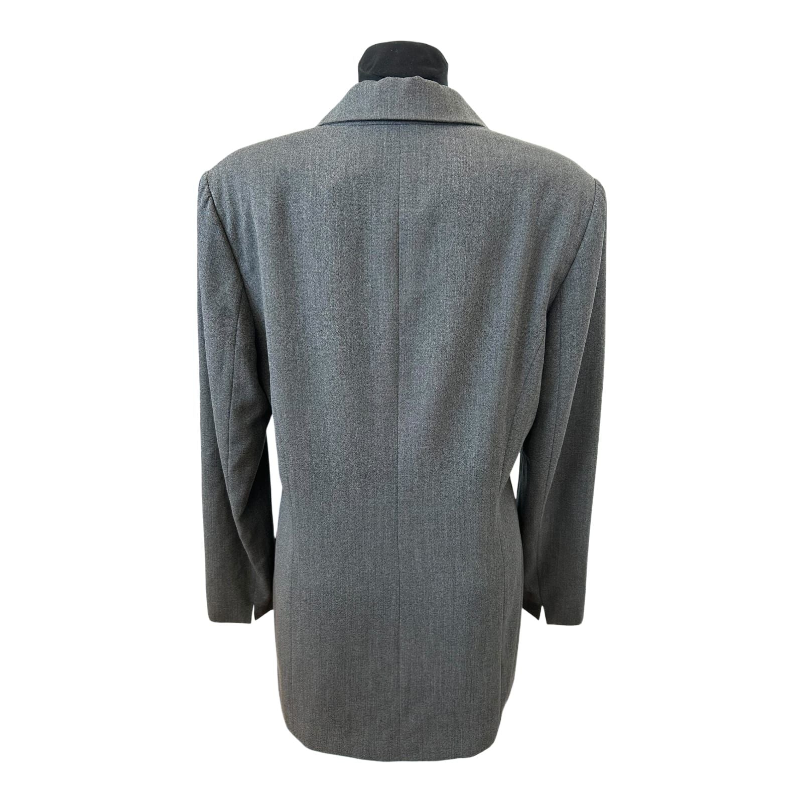 Cartoon Blazer Damen Gr 42 Grau Stickerei Knöpfe Elegant Klassisch Chic