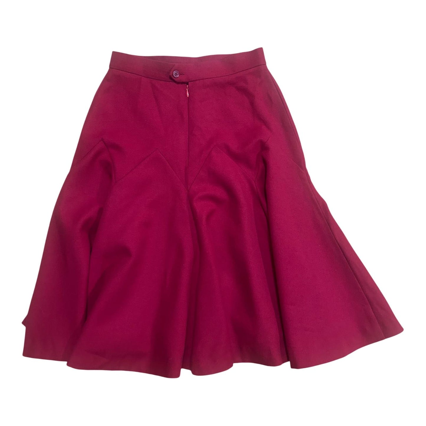 Jenny May Rock Damen Gr 34 XS Pink Vintage schmale Taille Vintage Midi