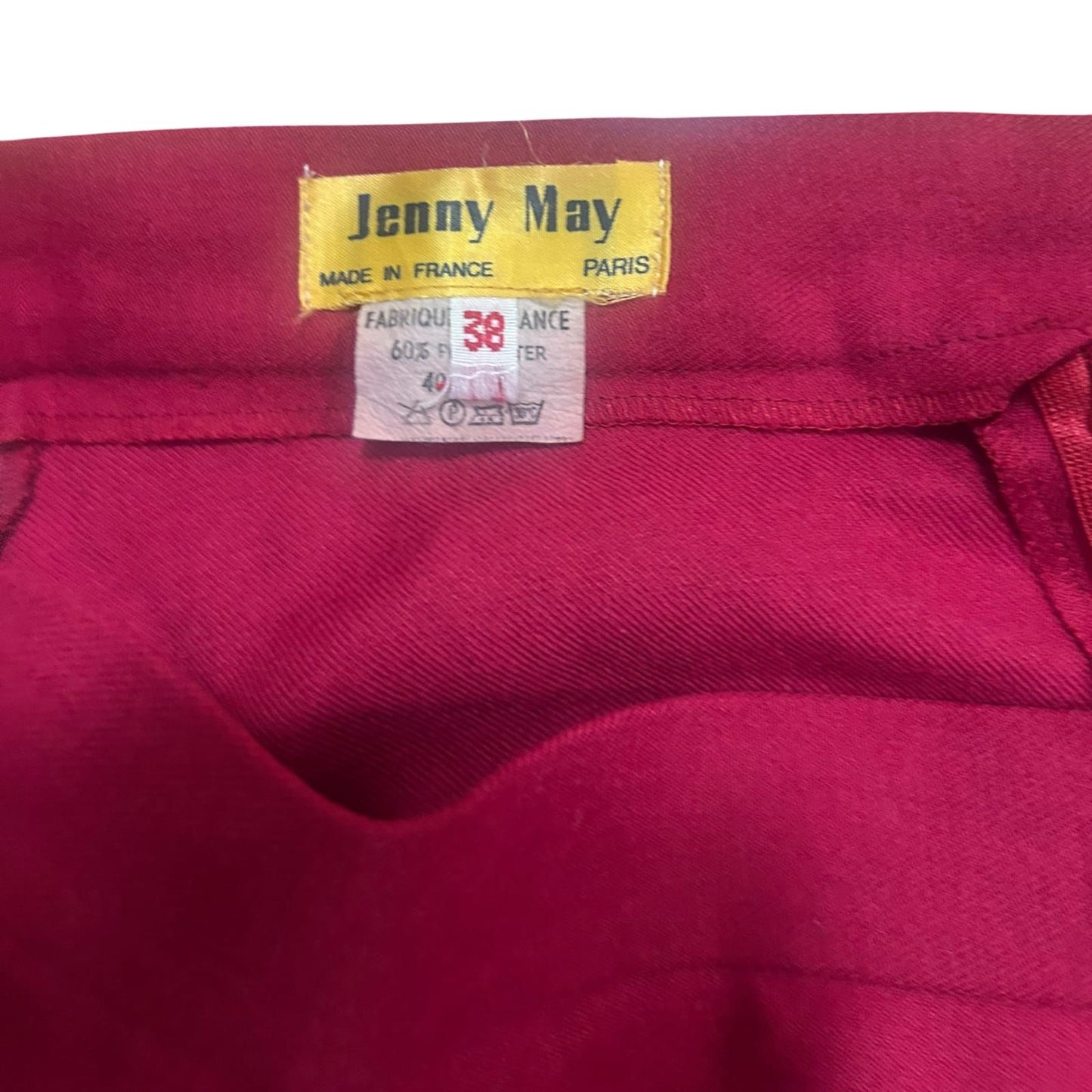 Jenny May Rock Damen Gr 34 XS Pink Vintage schmale Taille Vintage Midi