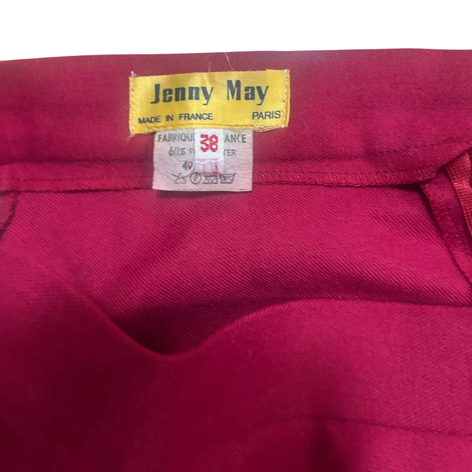 Jenny May Rock Damen Gr 34 XS Pink Vintage schmale Taille Vintage Midi