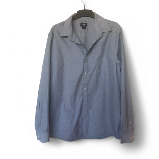 👔 H&M Easy Iron Herrenhemd XL – Slim Fit – Hellblau  👔