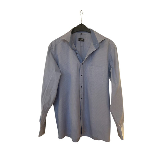 👔 Eterna Herrenhemd L – Comfort Fit – Hellblau Kariert – 100 % Baumwolle 👔