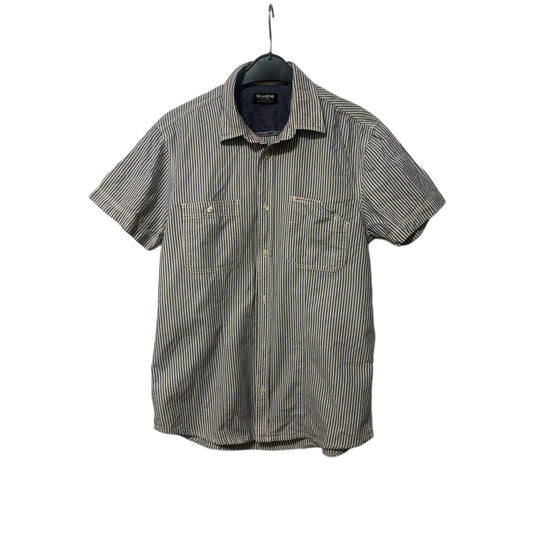 🕶️ Jack & Jones Vintage Hemd M – Kurzarm – Gestreift 🌿