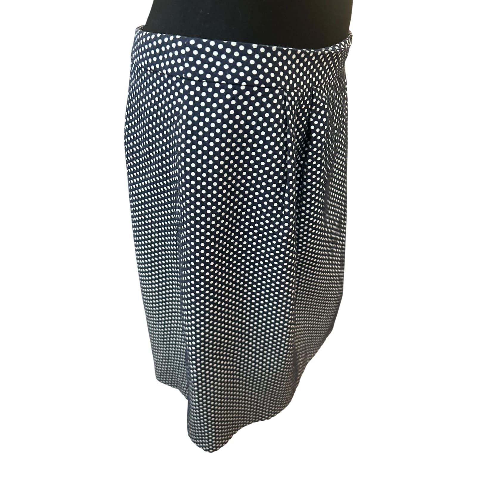 More & More Rock Damen Gr 40 Blau Weiss Punkte Sommer Elegant Midi