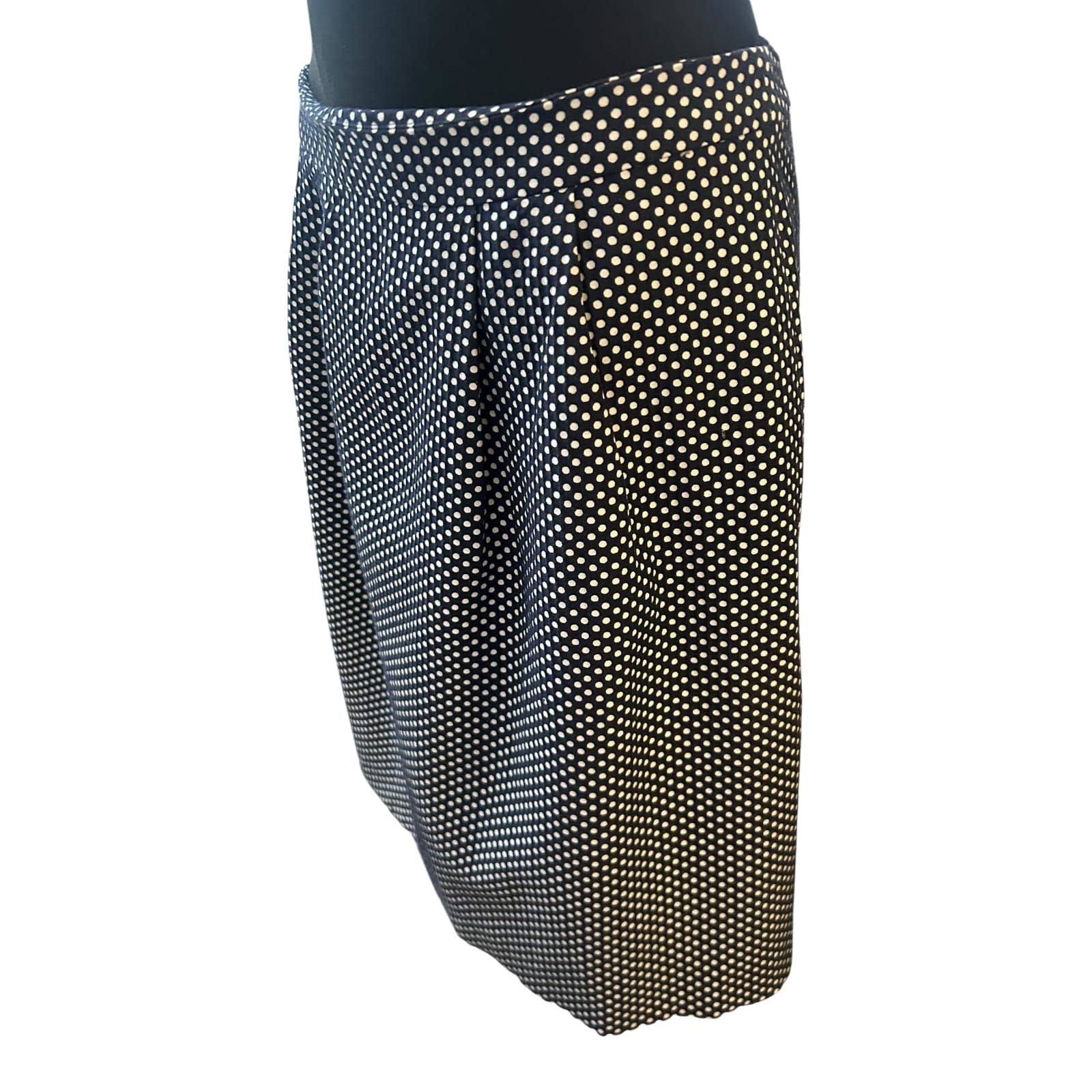 More & More Rock Damen Gr 40 Blau Weiss Punkte Sommer Elegant Midi