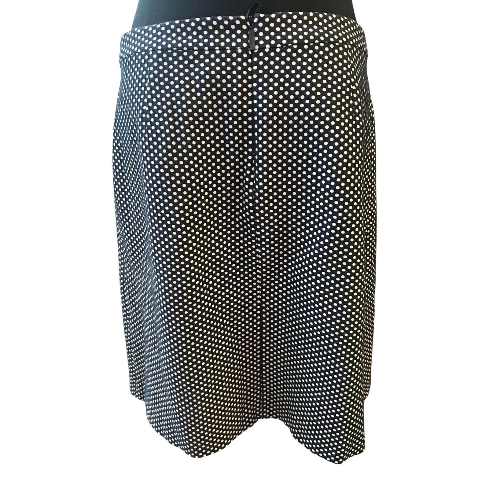More & More Rock Damen Gr 40 Blau Weiss Punkte Sommer Elegant Midi