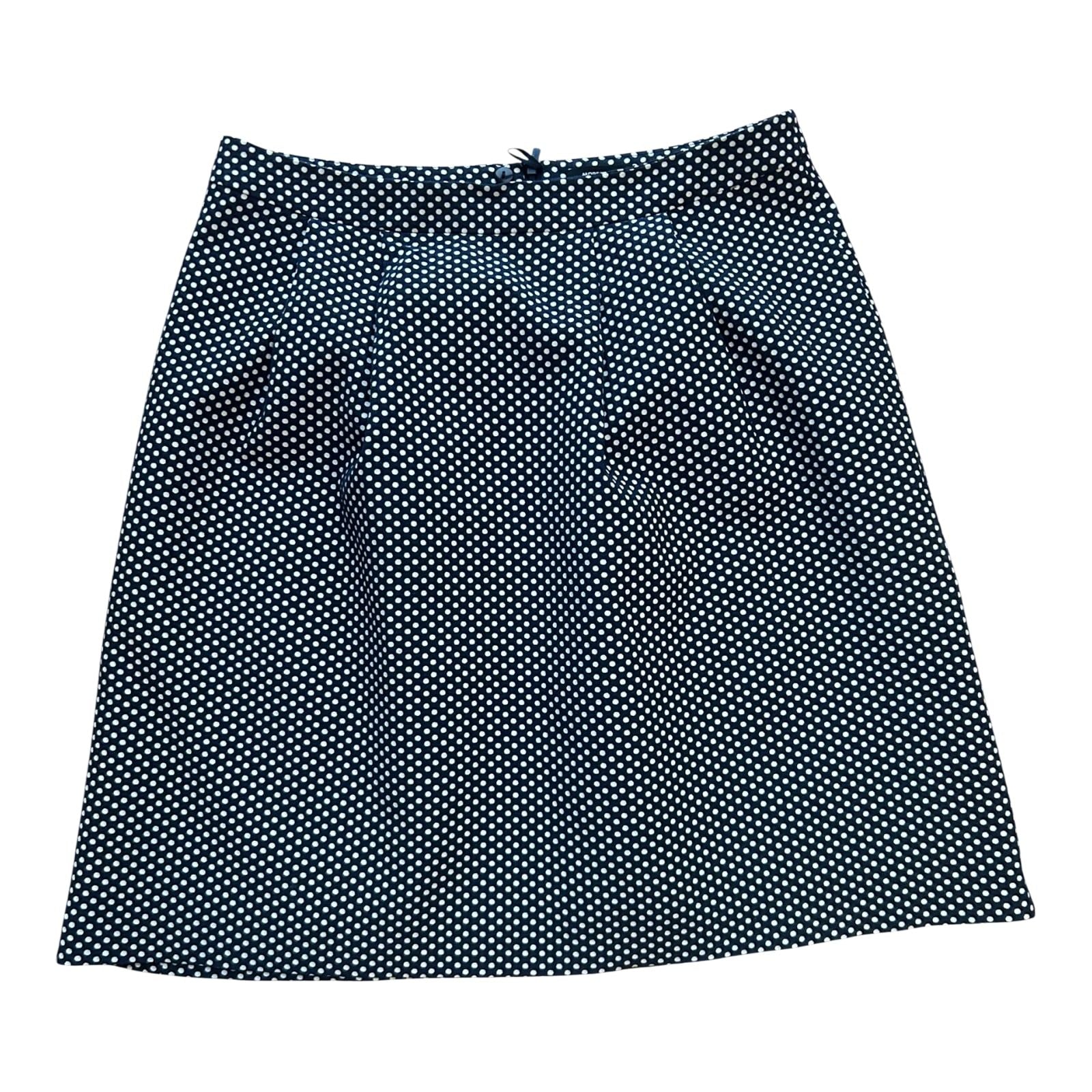More & More Rock Damen Gr 40 Blau Weiss Punkte Sommer Elegant Midi