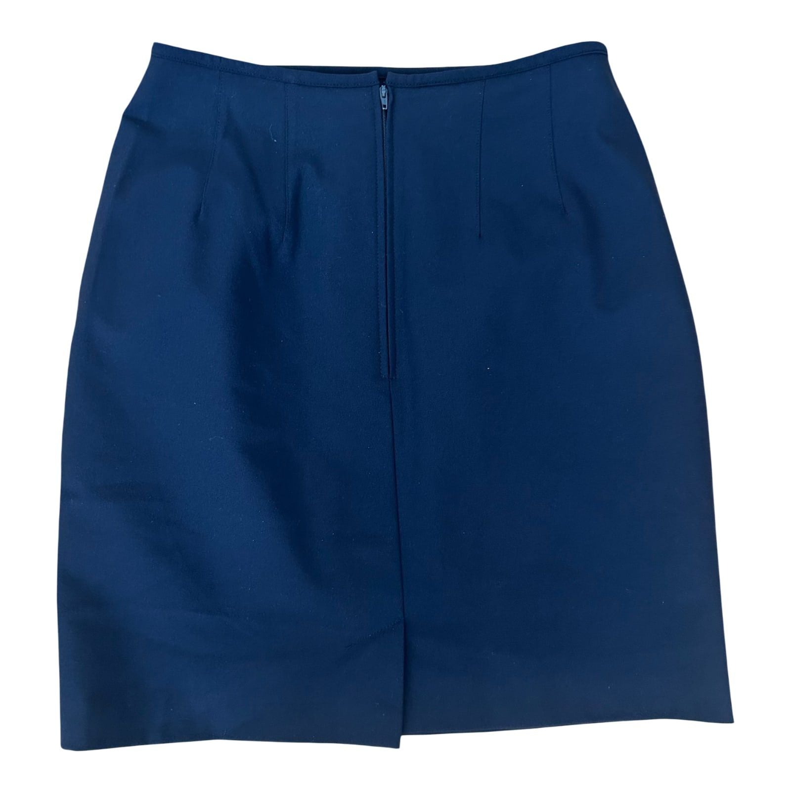 Damen Rock Business Dunkelblau Gr 40 Klassisch Elegant Midi Stretch