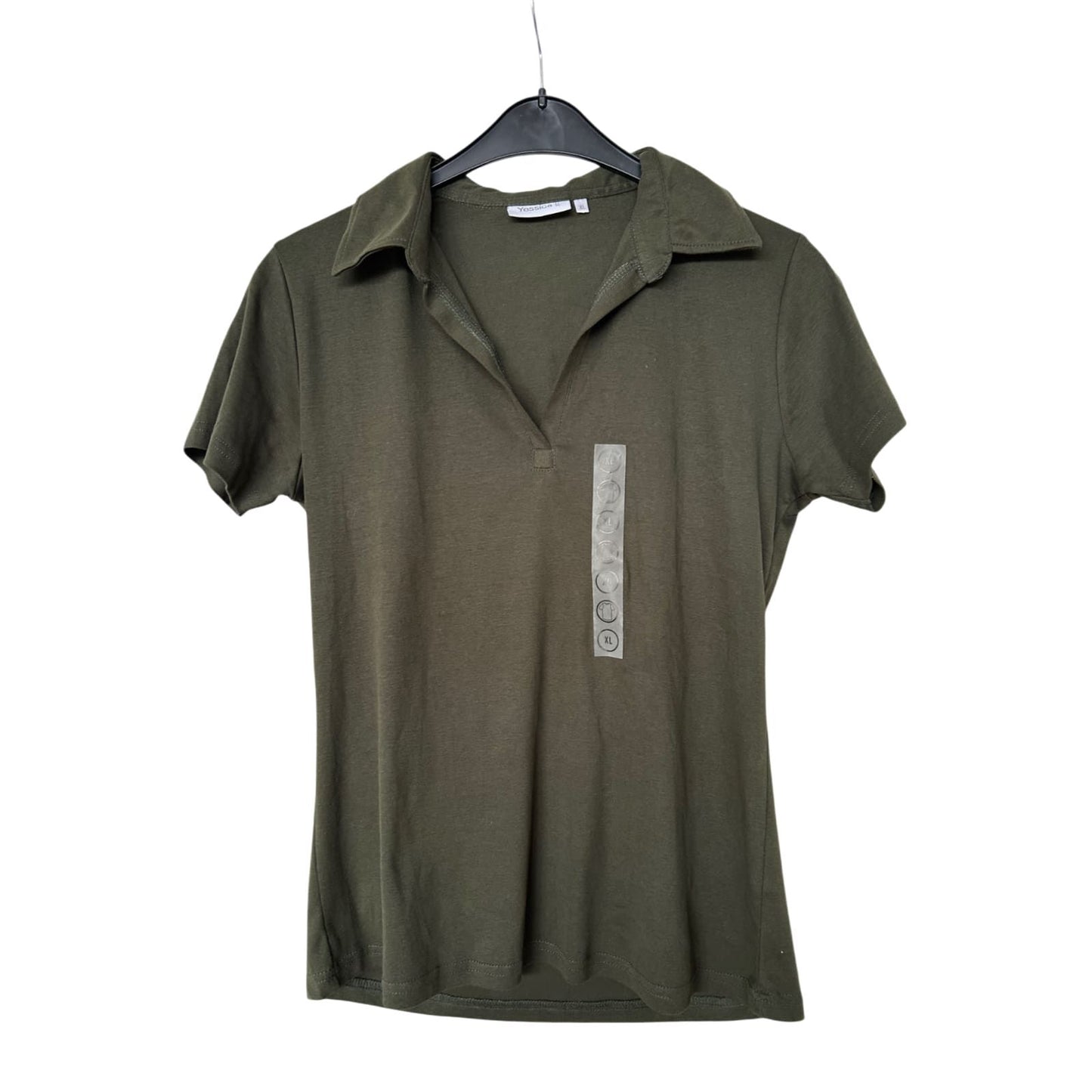 🌿 Yessica Poloshirt Damen XL – Olivgrün – Baumwolle - NEU🌿
