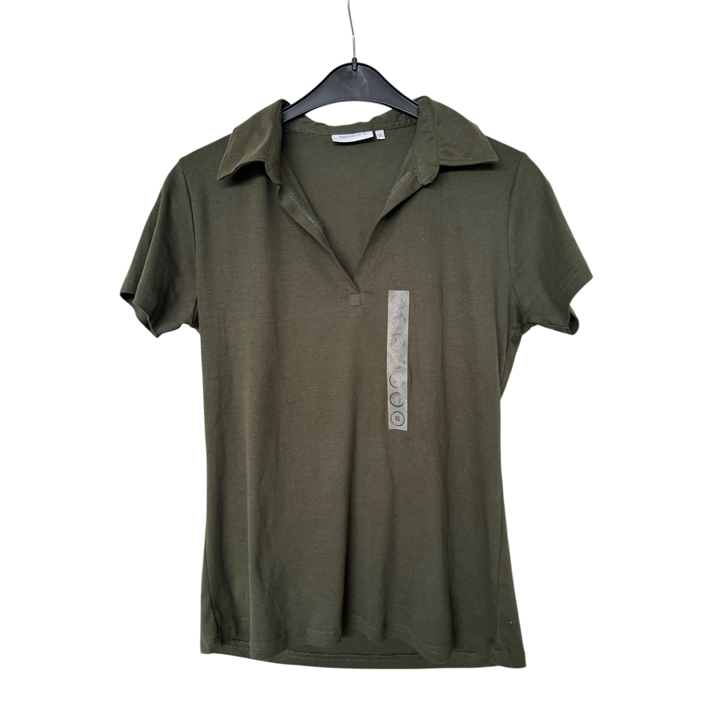 🌿 Yessica Poloshirt Damen XL – Olivgrün – Baumwolle - NEU🌿