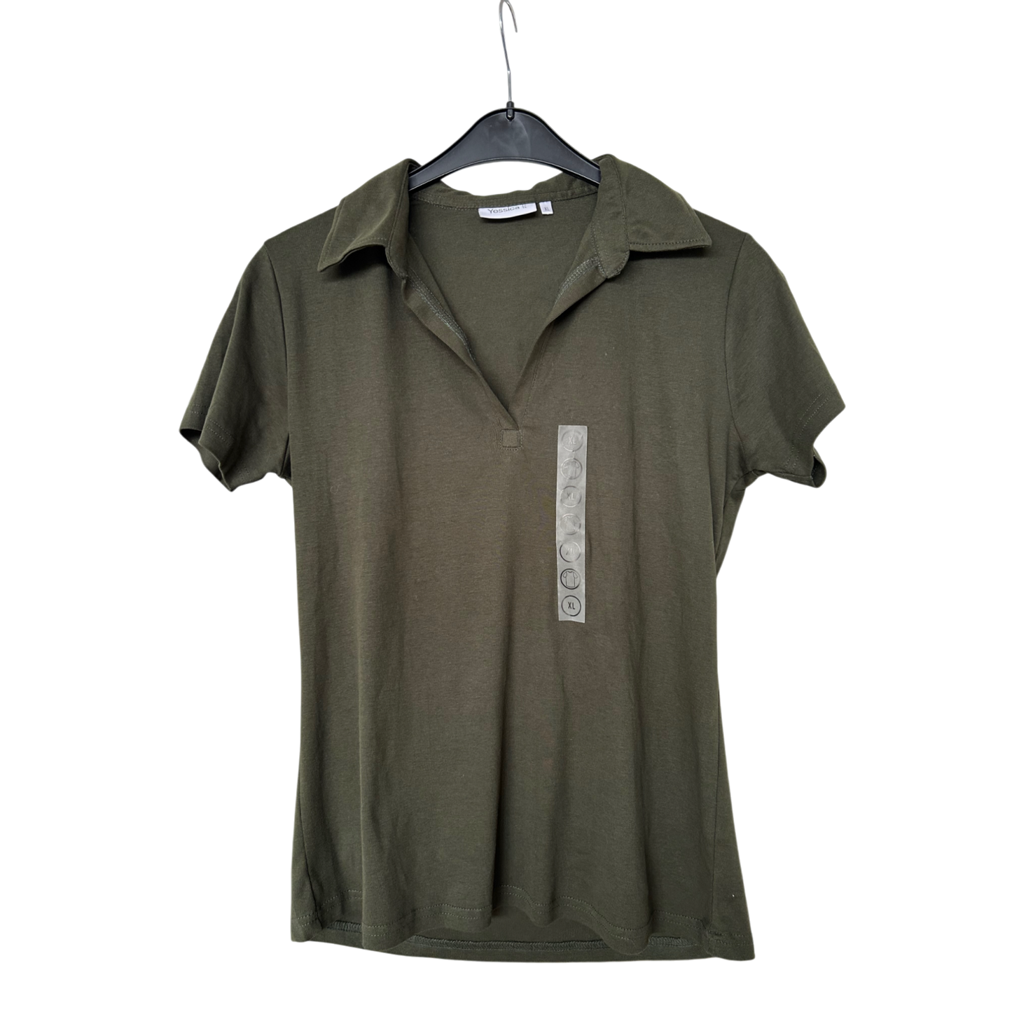 🌿 Yessica Poloshirt Damen XL – Olivgrün – Baumwolle - NEU🌿