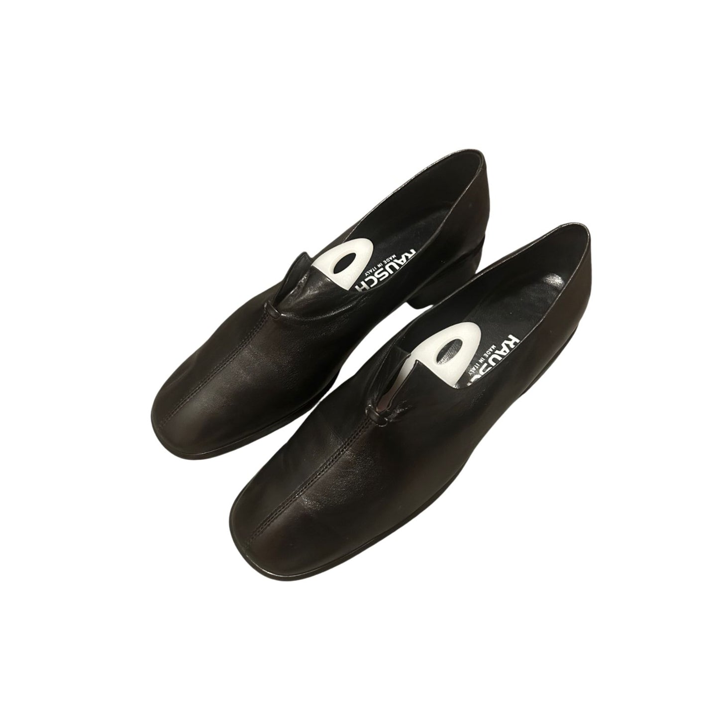 🌿 RAUSCH Slipper Damen 39 – Echtleder Schwarz – Elegant 🖤