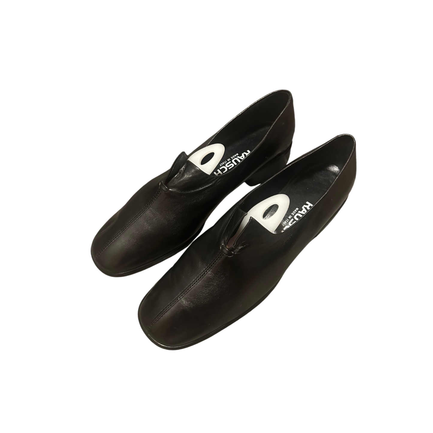 🌿 RAUSCH Slipper Damen 39 – Echtleder Schwarz – Elegant 🖤