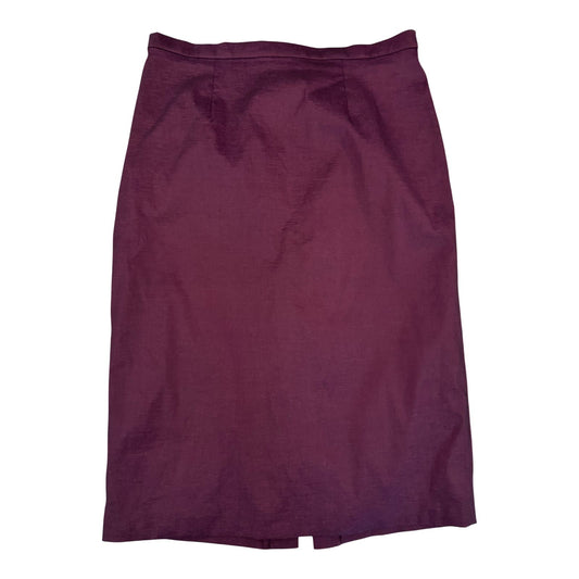 Star Night Rock Damen Rock Gr 42 Bordeaux Elegant Schimmernd Knielang