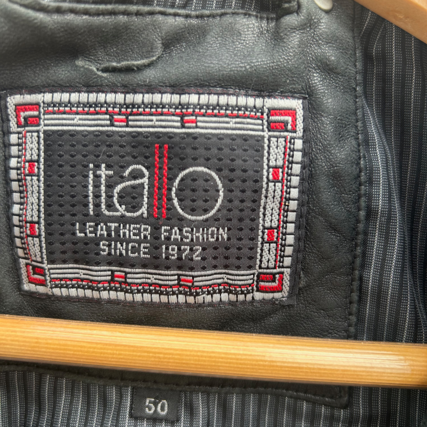 Lederjacke Schwarz Herren Itallo Leather Fashion Gr 50 Echtleder Vintage Softleder