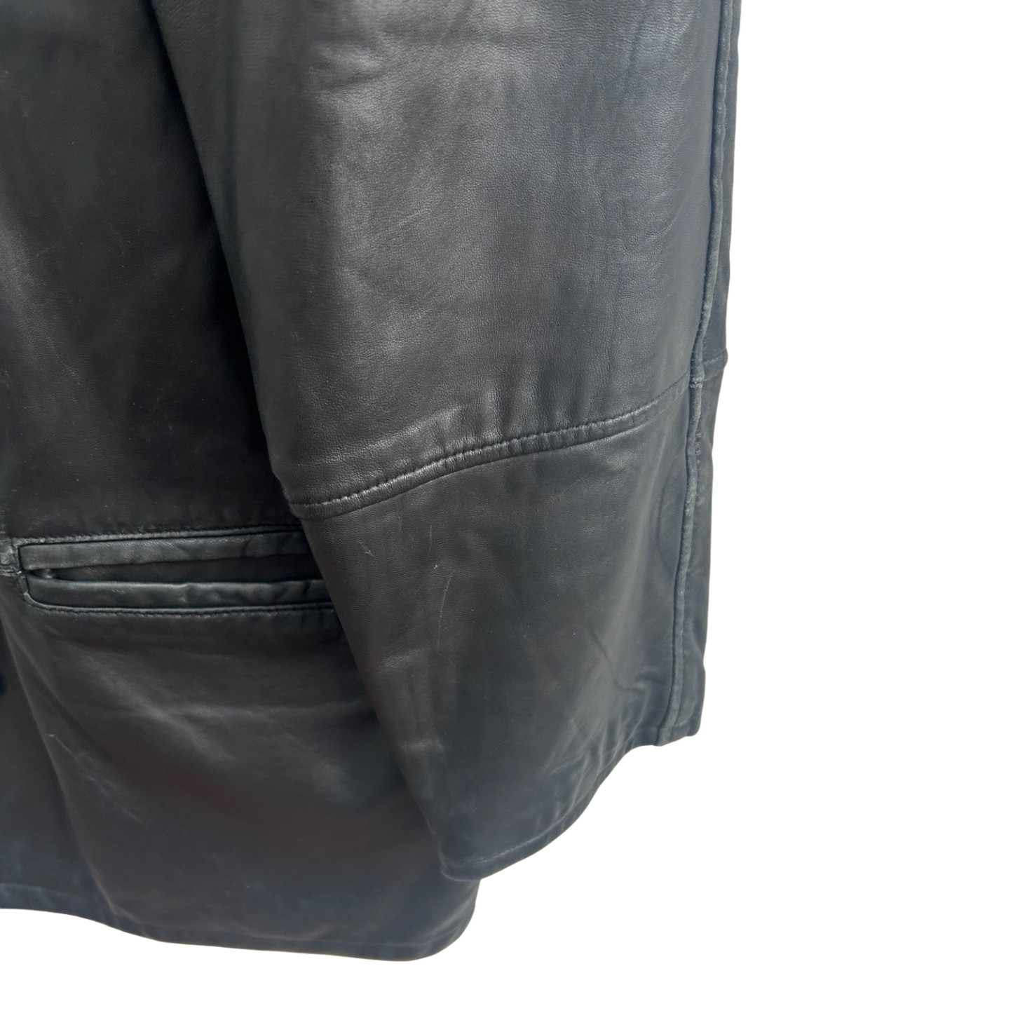 Lederjacke Schwarz Herren Itallo Leather Fashion Gr 50 Echtleder Vintage Softleder