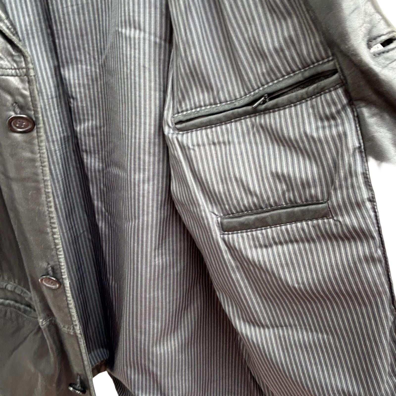 Lederjacke Schwarz Herren Itallo Leather Fashion Gr 50 Echtleder Vintage Softleder