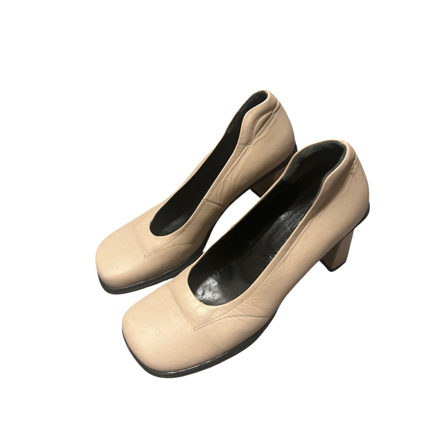 ✨ Janet & Janet Pumps Gr. 37 – Echtleder Nude – Neu 🇮🇹