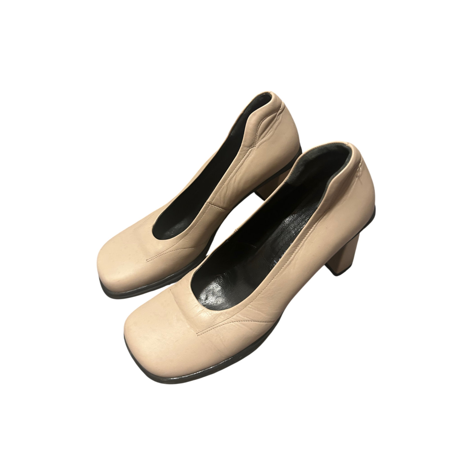 ✨ Janet & Janet Pumps Gr. 37 – Echtleder Nude – Neu 🇮🇹