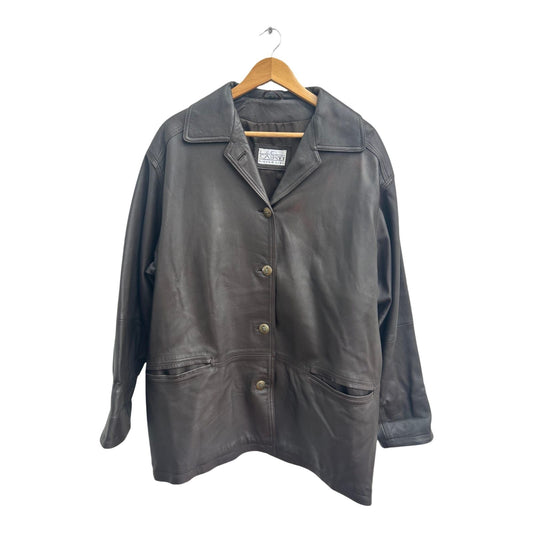 Lederjacke Braun Damen Gr 44 Cabrini Silver Line Lammleder Classic Vintage
