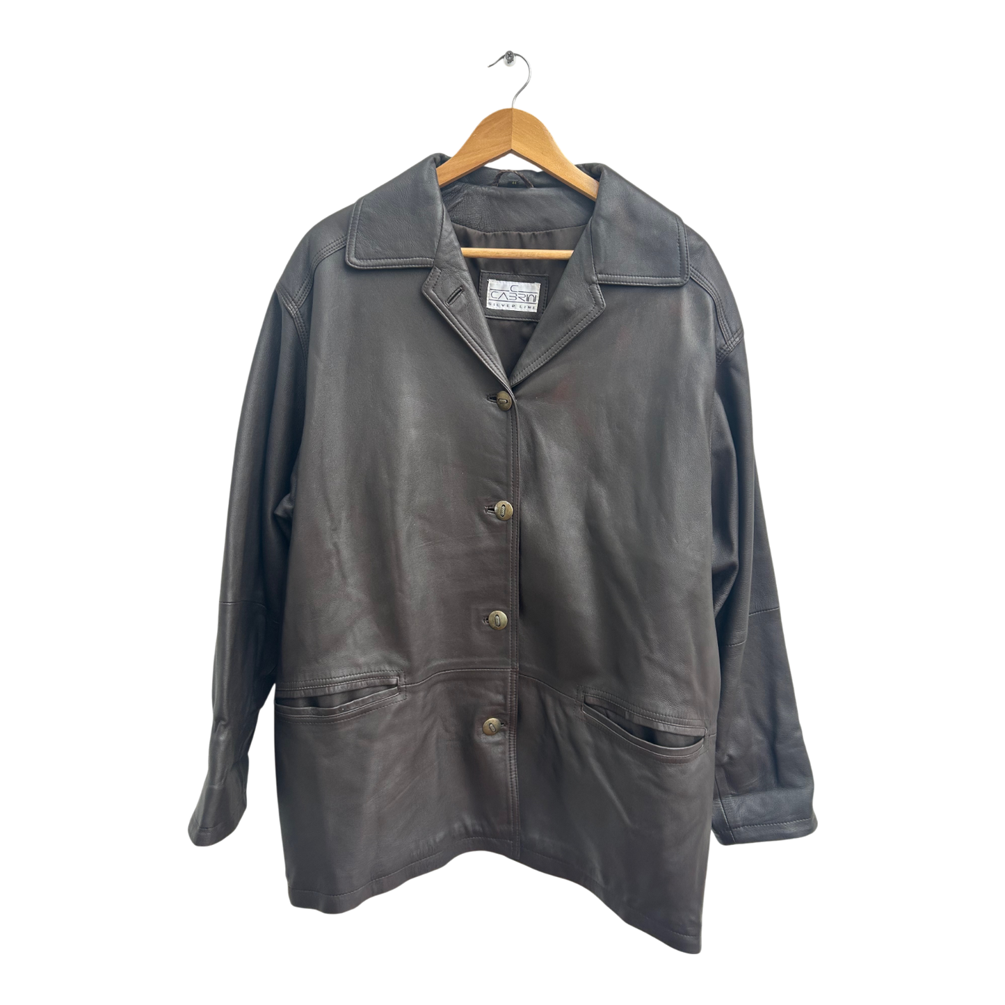 Lederjacke Braun Damen Gr 44 Cabrini Silver Line Lammleder Classic Vintage