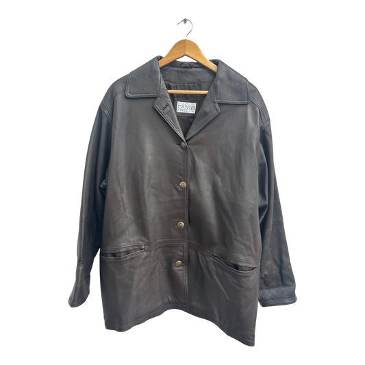 Lederjacke Braun Damen Gr 44 Cabrini Silver Line Lammleder Classic Vintage