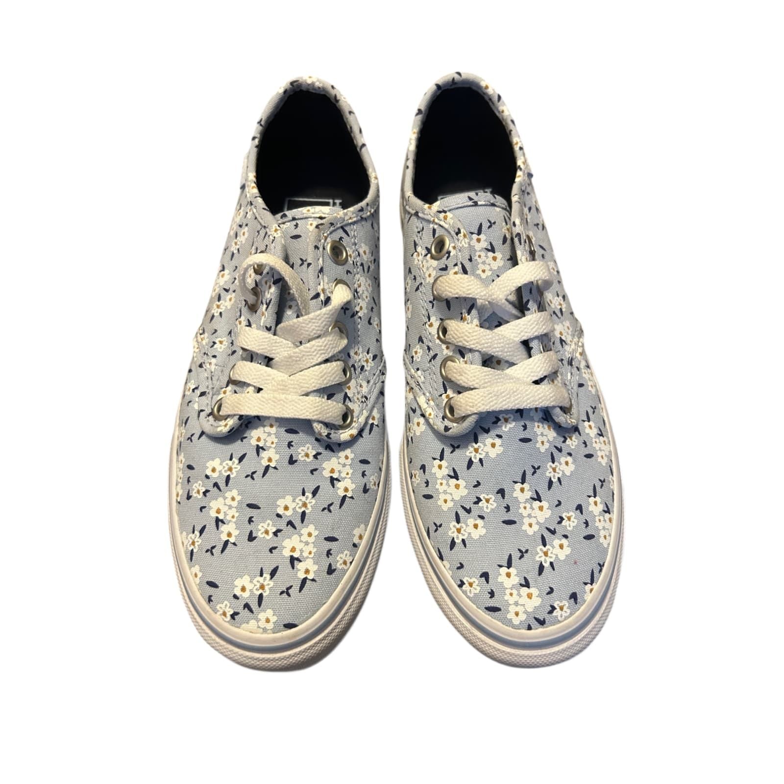 🧢 Vans Sneaker Damen 38 Blau mit Blumenmuster – Neu