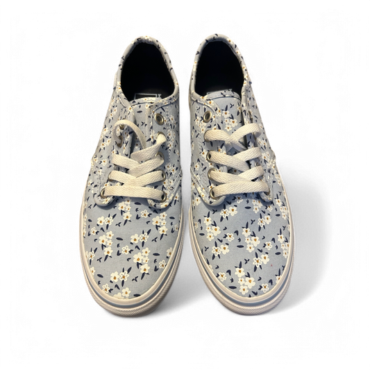 🧢 Vans Sneaker Damen 38 Blau mit Blumenmuster – Neu