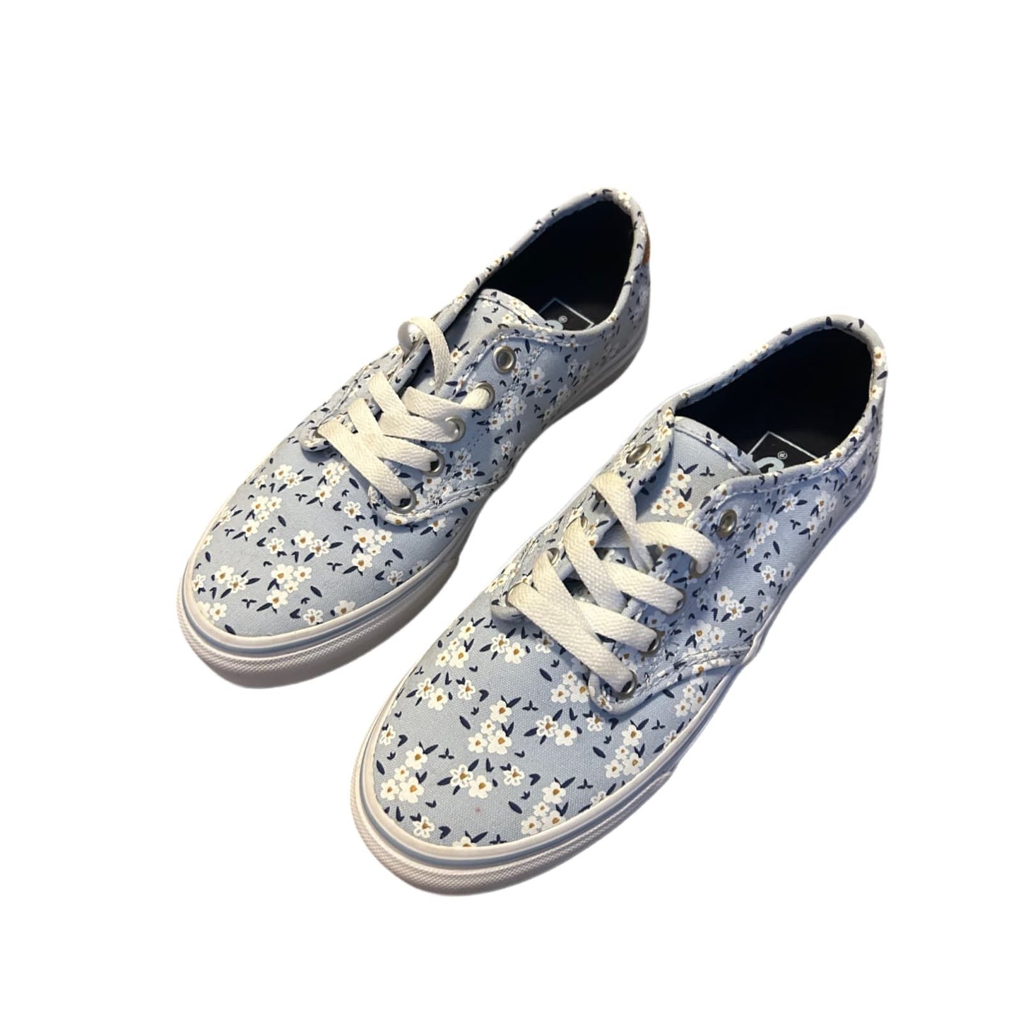 🧢 Vans Sneaker Damen 38 Blau mit Blumenmuster – Neu