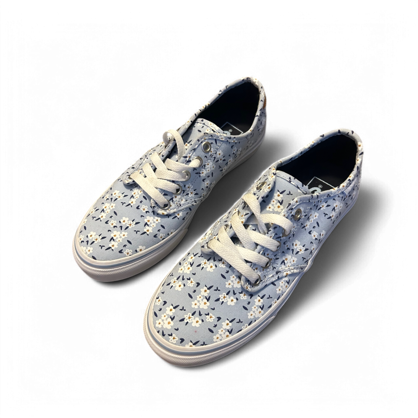 🧢 Vans Sneaker Damen 38 Blau mit Blumenmuster – Neu