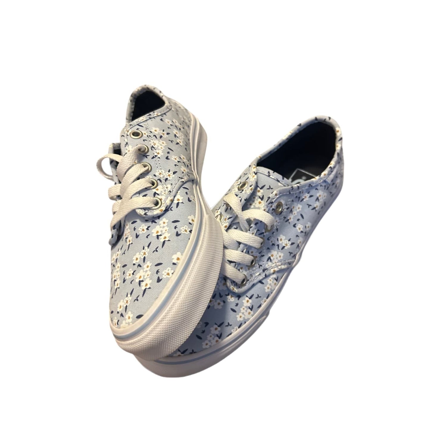 🧢 Vans Sneaker Damen 38 Blau mit Blumenmuster – Neu